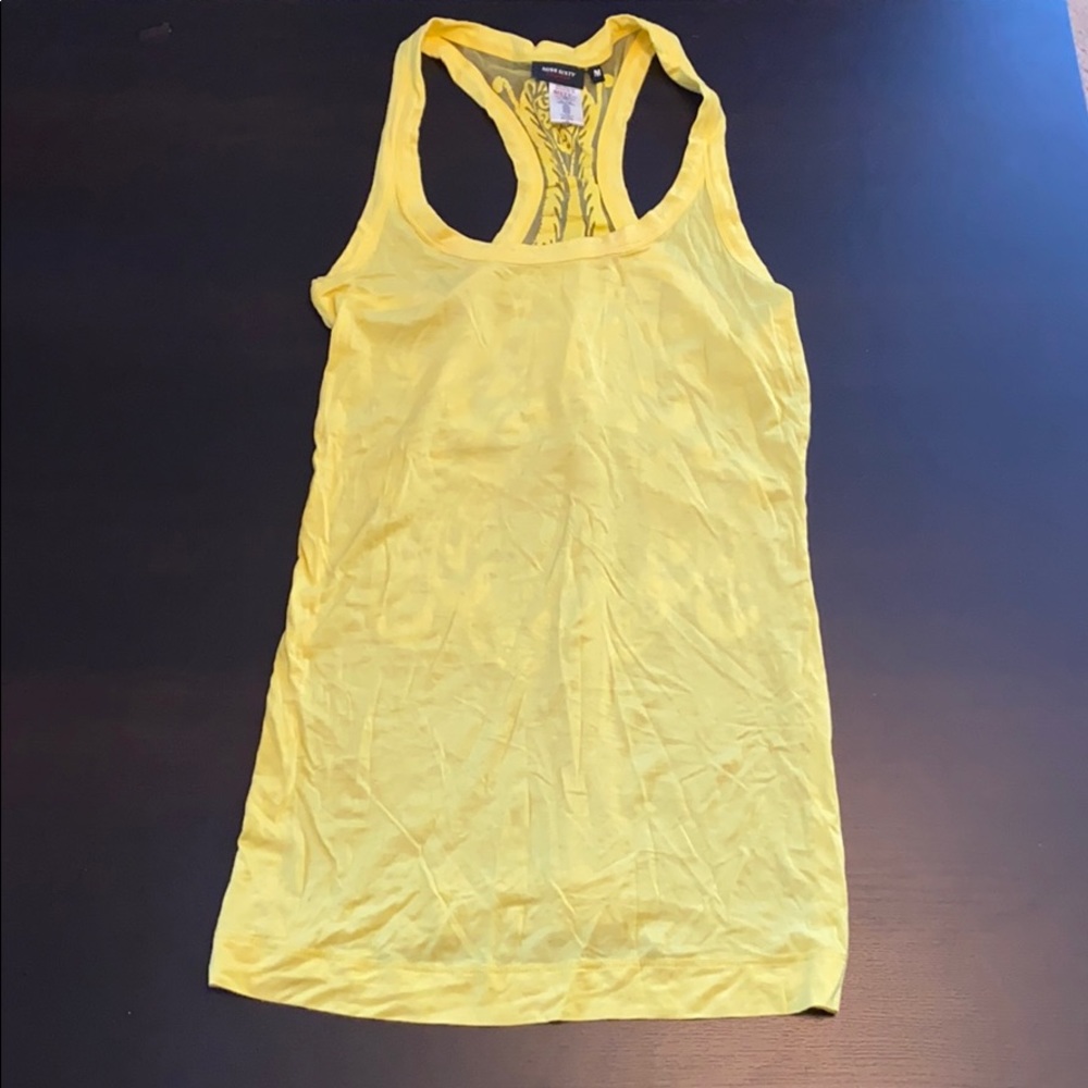 Yellow slimming tank top